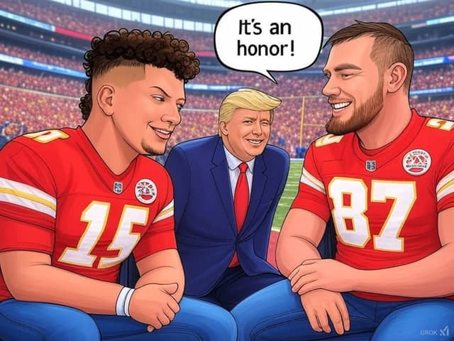 Mahomes and Kelce Stay Neutral, Media Panics