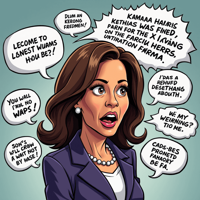 Kamala's Word Salad Spectacle: Holistic Thought, Essential Confusion