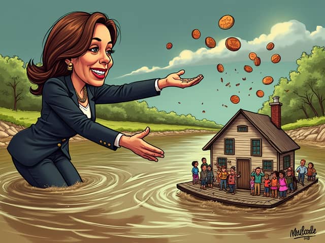 Kamala Harris Tosses Pennies, Trump Raises Millions